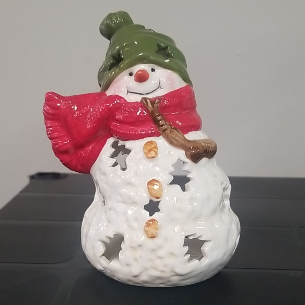 Hallmark Snowman Tealight candle holder